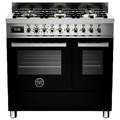Bertazzoni Professional Series 90cm Dual Fuel Twin Range Cooker Black